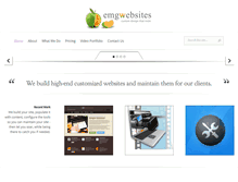 Tablet Screenshot of emgwebsites.com
